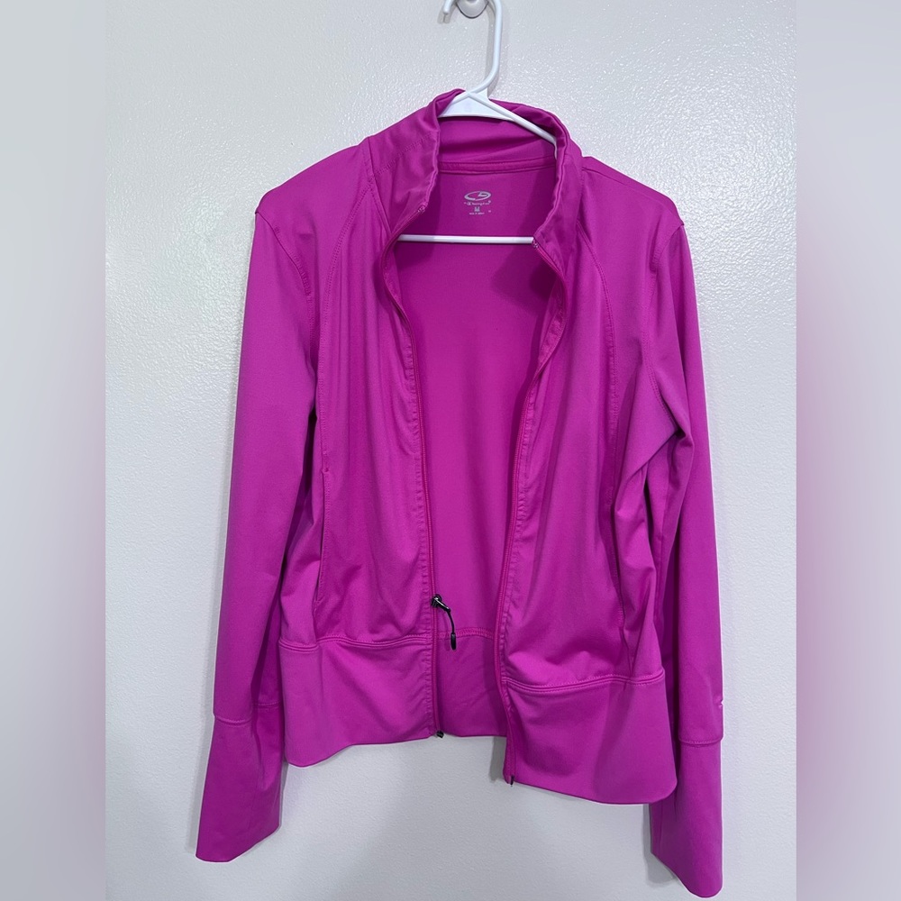 Pink Champion zip up workout jacket